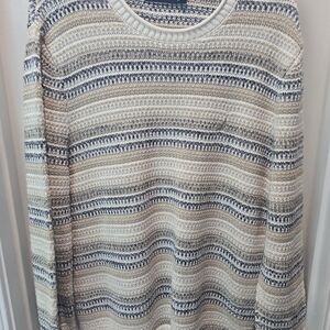 Nautica Men's Crewneck Sweater - Beige and Navy